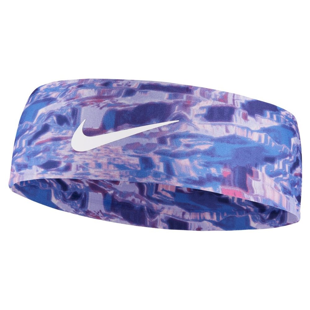 Nike Dri-Fit Fury Headbands PURPLE & WHITE WAVE NWT